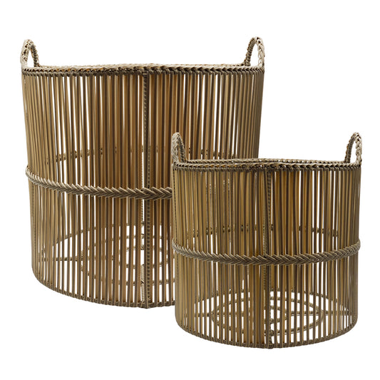 PAVILLION RHODES OUTDOOR PLANTER SET/2 CLAY