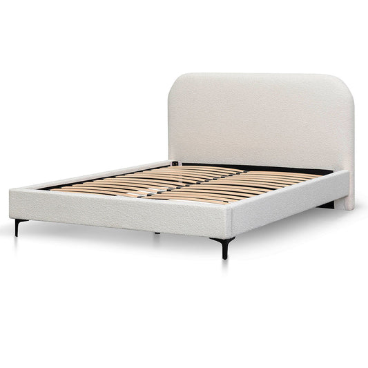 CBD8187 YO KING BED FRAME CREAM WHITE