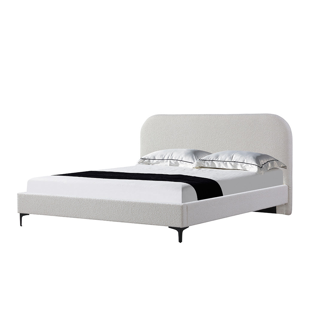 CBD8186 YO QUEEN BED FRAME CREAM WHITE