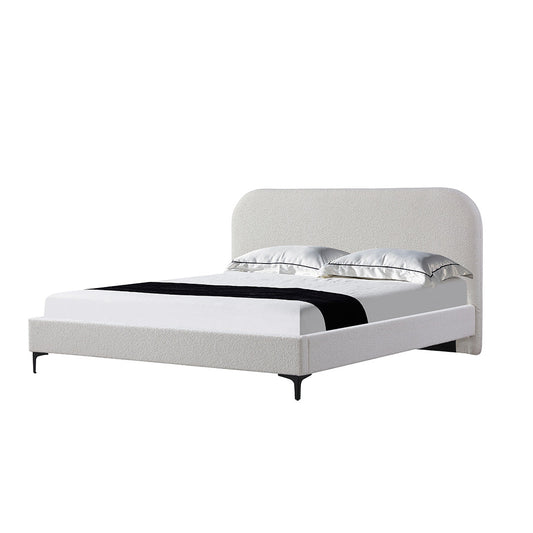 CBD8186 YO QUEEN BED FRAME CREAM WHITE