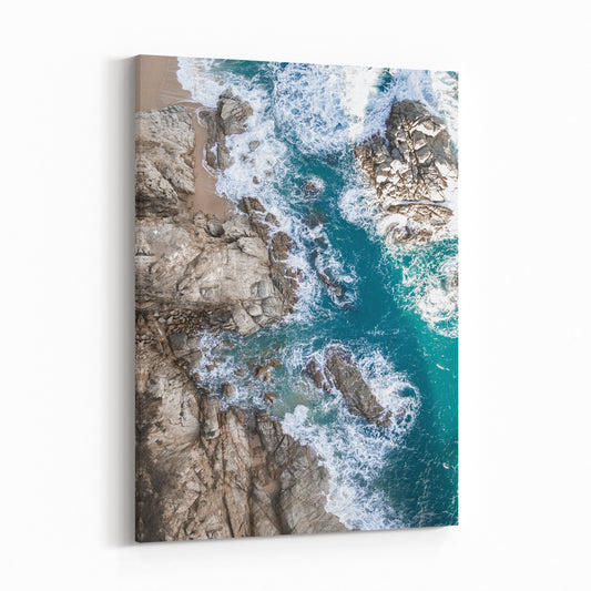 ROCKY COAST FROM ABOVE