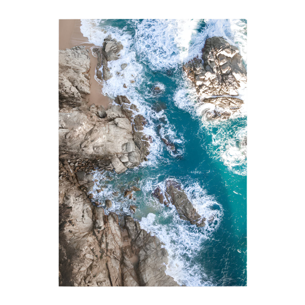 ROCKY COAST FROM ABOVE
