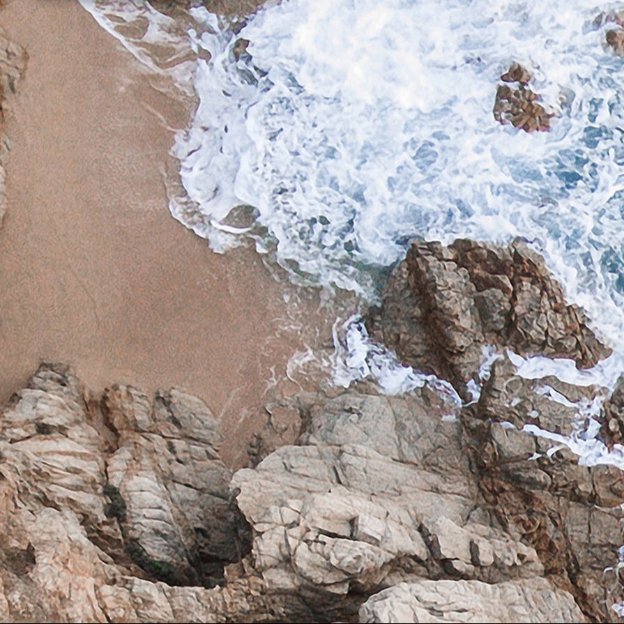 ROCKY COAST FROM ABOVE
