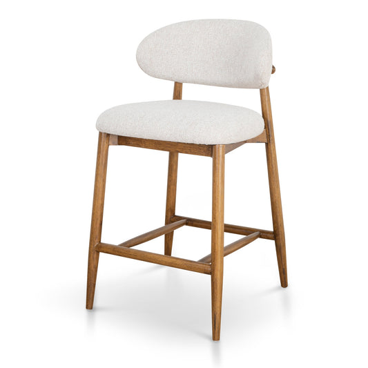 CBS10150 MY 65CM COASTAL BEIGE BAR STOOL WALNUT