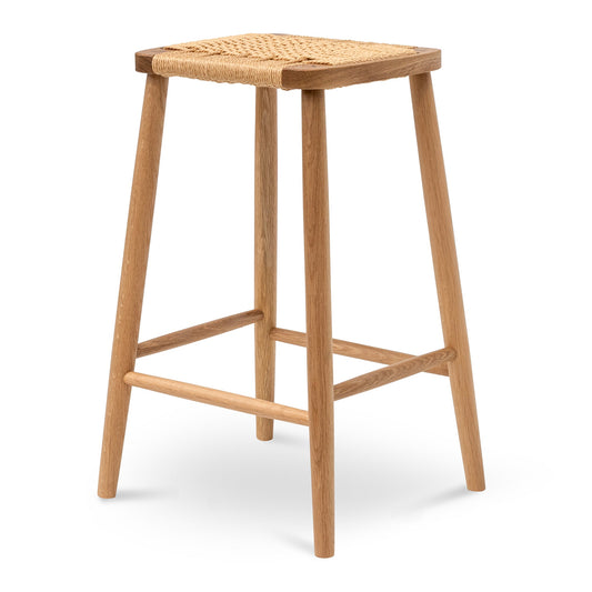 CBS8017 OW 65CM RATTAN BAR STOOL NATURAL