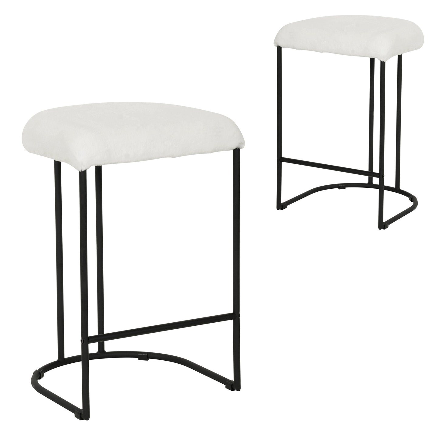 CBS8210 FH 65CM BAR STOOL CLOUD FUR (SET OF 2)