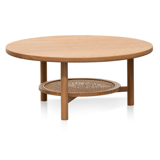 CCF6947 OW SOLID OAK ROUND COFFEE TABLE NATURAL