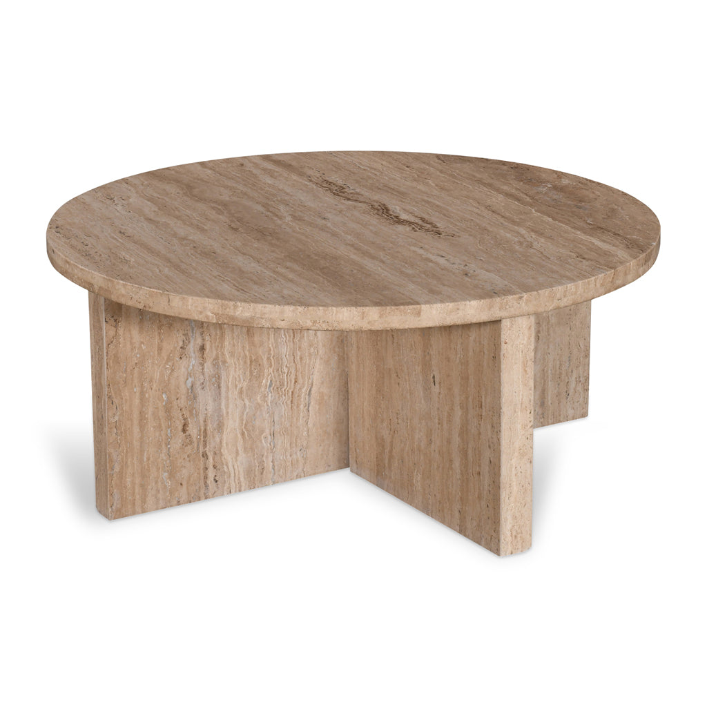 TRAVERTINE COFFEE TABLE