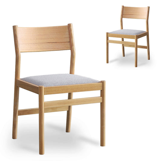CDC8770 MAX2 MIRIT NATURAL DINING CHAIR MOON GREY (SET OF 2)