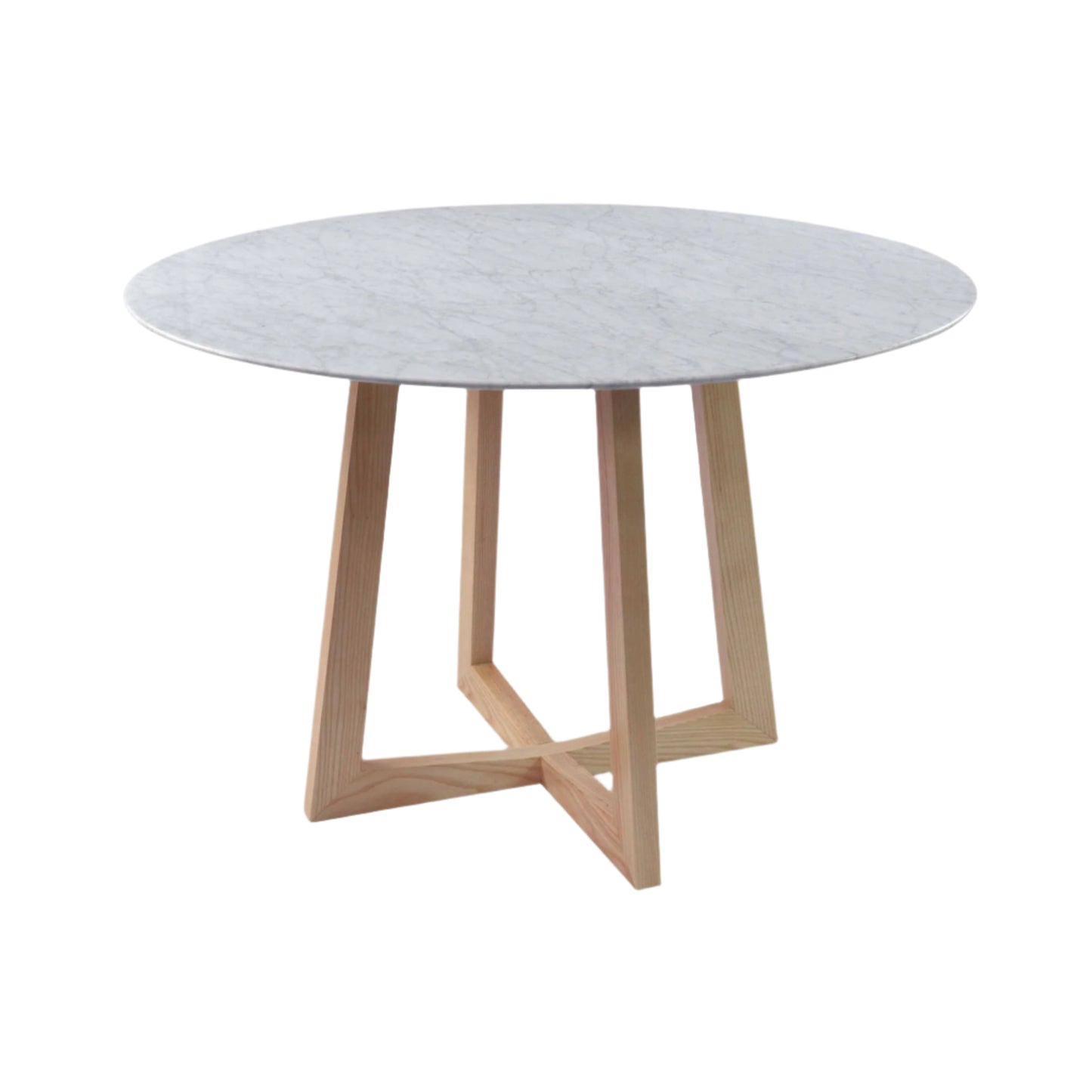 CDT971 1.15M MARBLE ROUND DINING TABLE NATURAL