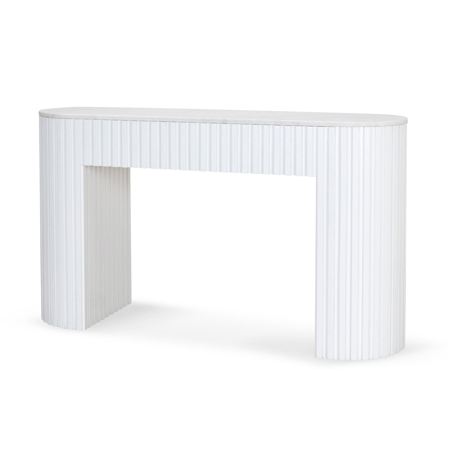 CDT10034 NI 1.5M MARBLE CONSOLE TABLE WHITE