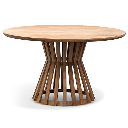 CDT6726 EM 1.35M ROUND DINING TABLE LIGHT NATURAL ACACIA