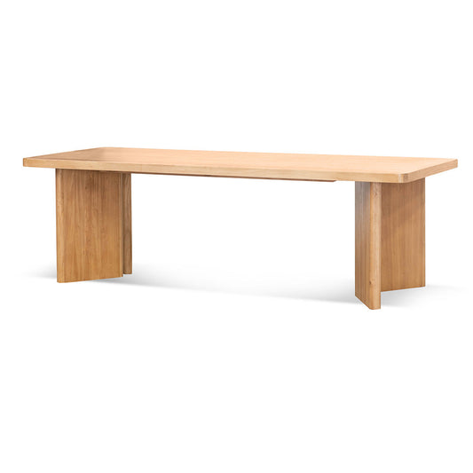 CDT8065 NI 2.4M ELM DINING TABLE NATURAL