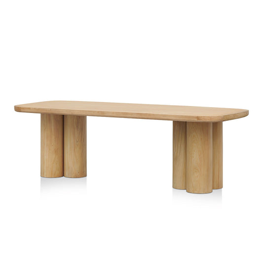 CDT8413 NI 2.4M ELM DINING TABLE LIGHT NATURAL