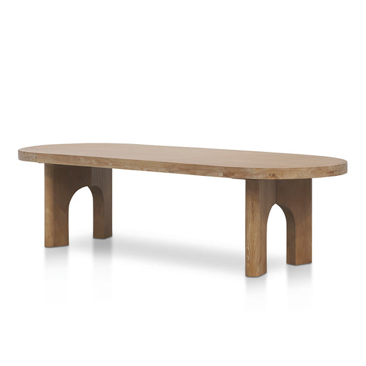 CDT8508 NI  2.8M OVAL DINING TABLE NATURAL