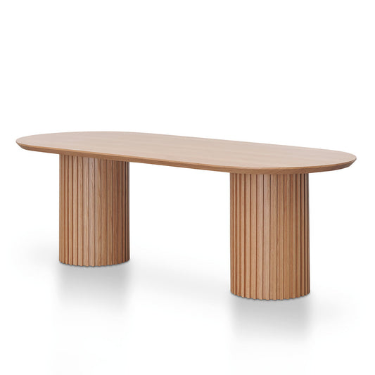 CDT8884 CN 2.5M WOODEN DINING TABLE NATURAL