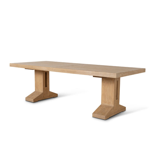 CDT8659 NA 2.44M ELM DINING TABLE NATURAL