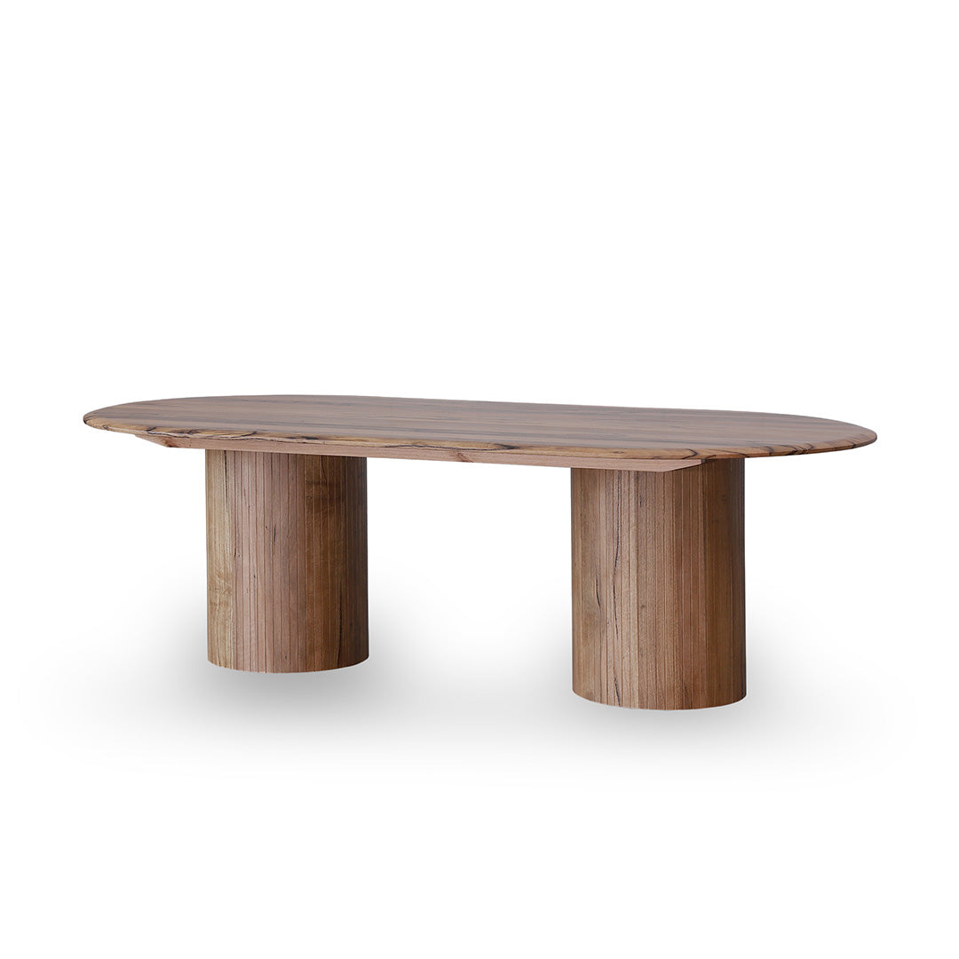CDT8764 MA 2.4M OVAL DINING TABLE NATURAL