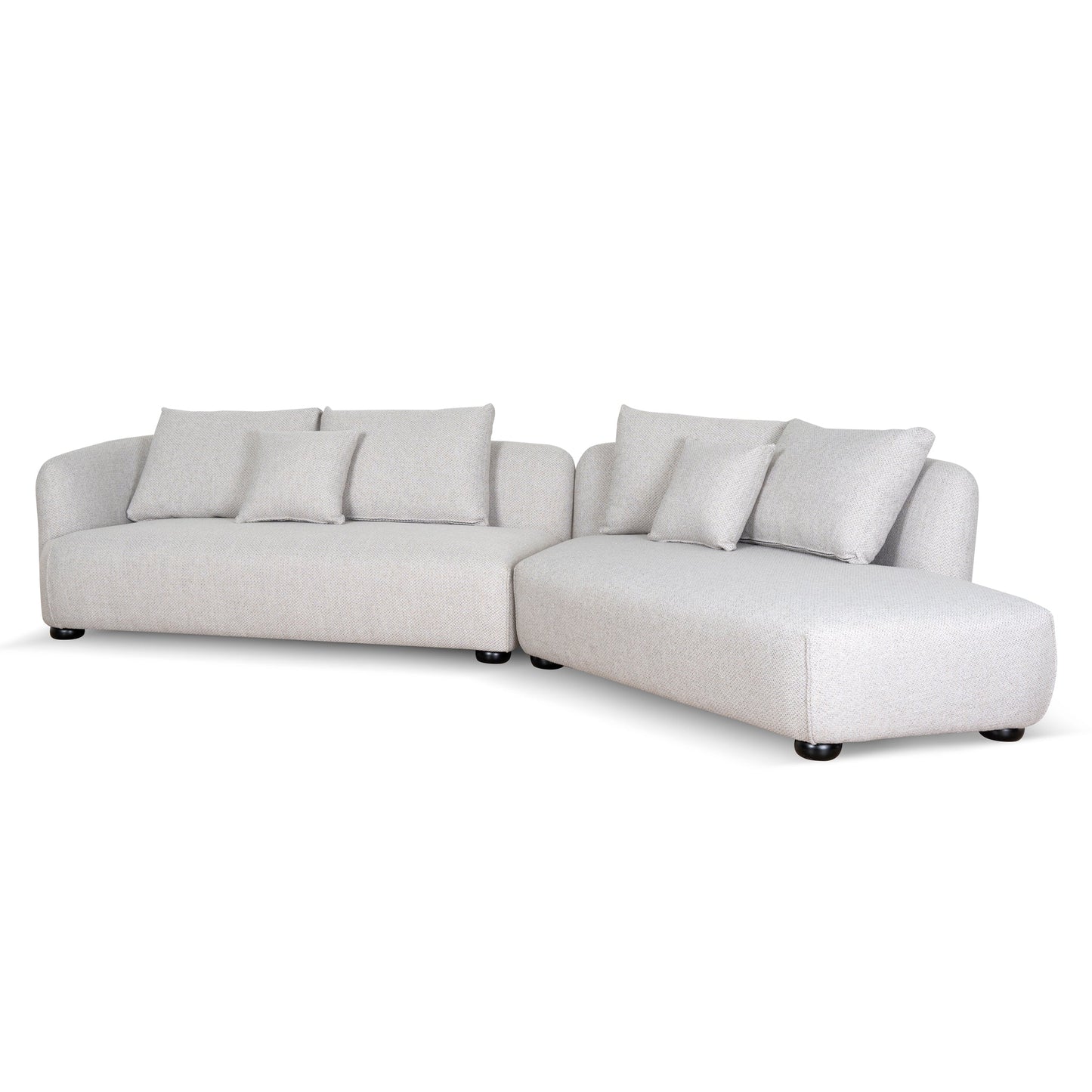 CLC10188 CA 3 SEATER RIGHT CHAISE SOFA STERLING SAND