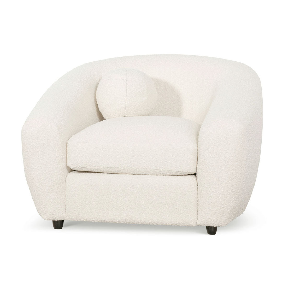 IVORY WHITE ARMCHAIR