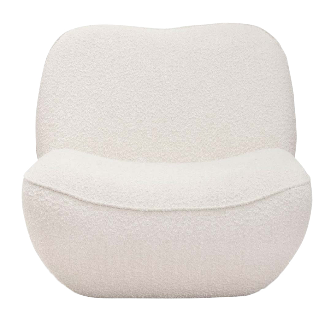 IVORY WHITE LOUNGE CHAIR