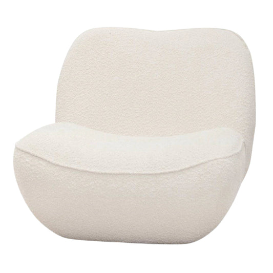 IVORY WHITE LOUNGE CHAIR