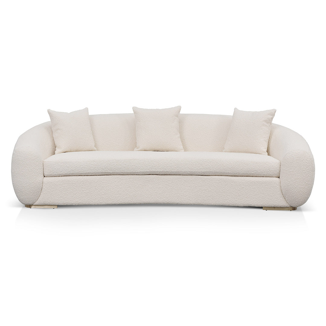 IVORY WHITE 3 SEATER SOFA