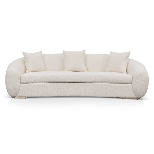 IVORY WHITE 3 SEATER SOFA