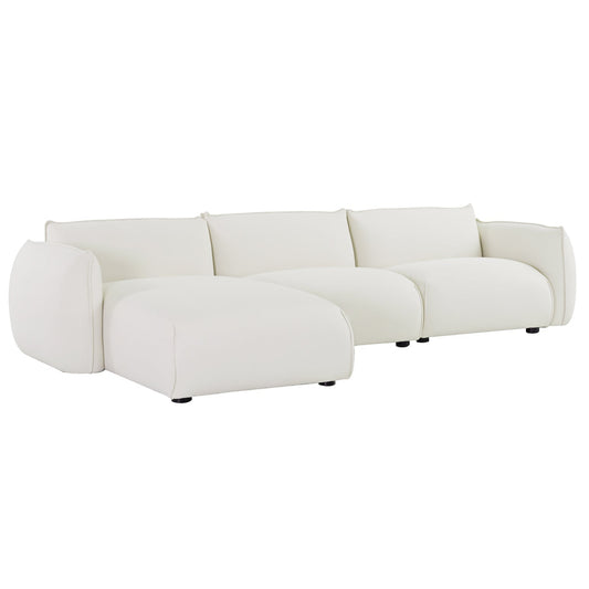 CLC8645 IG 3 SEATER LEFT CHAISE SOFA BEIGE