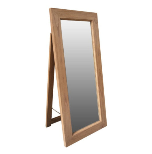 MANHATTAN SOLID TIMBER FRAME STANDING MIRROR - NAUTRAL