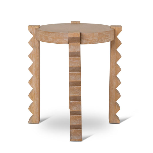 CST10043 NI ROUND SIDE TABLE NATURAL