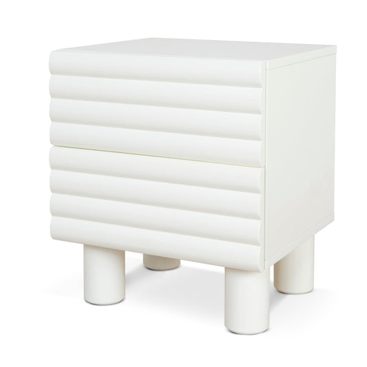 CST10074 KD 48CM BEDSIDE TABLE WHITE