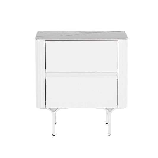 CST8636 IG BEDSIDE TABLE WHITE