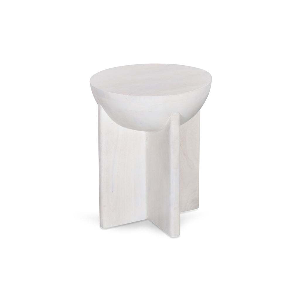 CST8725 RB 40CM ROUND SIDE TABLE CAFE WHITE