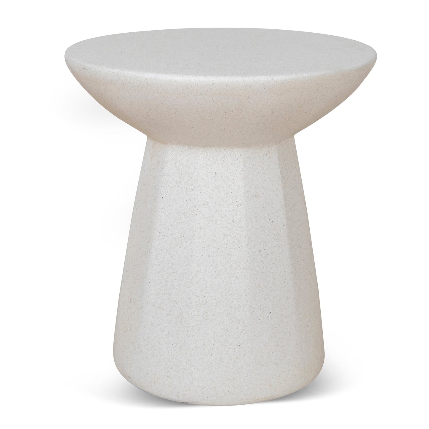 CST8803 NY 42CM FIBRE GLASS SIDE TABLE WHITE