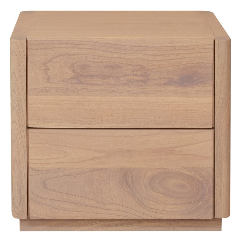 GATSBY 2-DRAWER BEDSIDE TABLE (NATURAL)