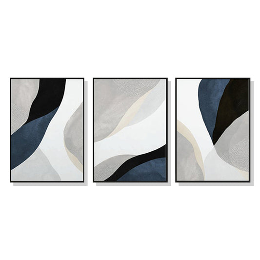 ABSTRACT NAVY BLUE CANVAS