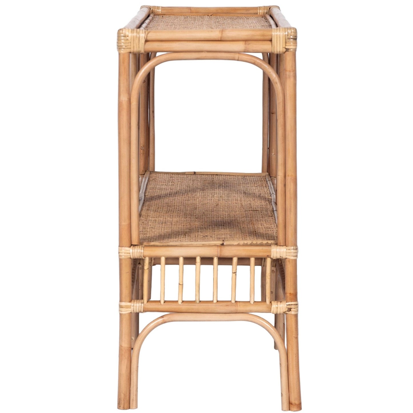 RATTAN CONSOLE TABLE