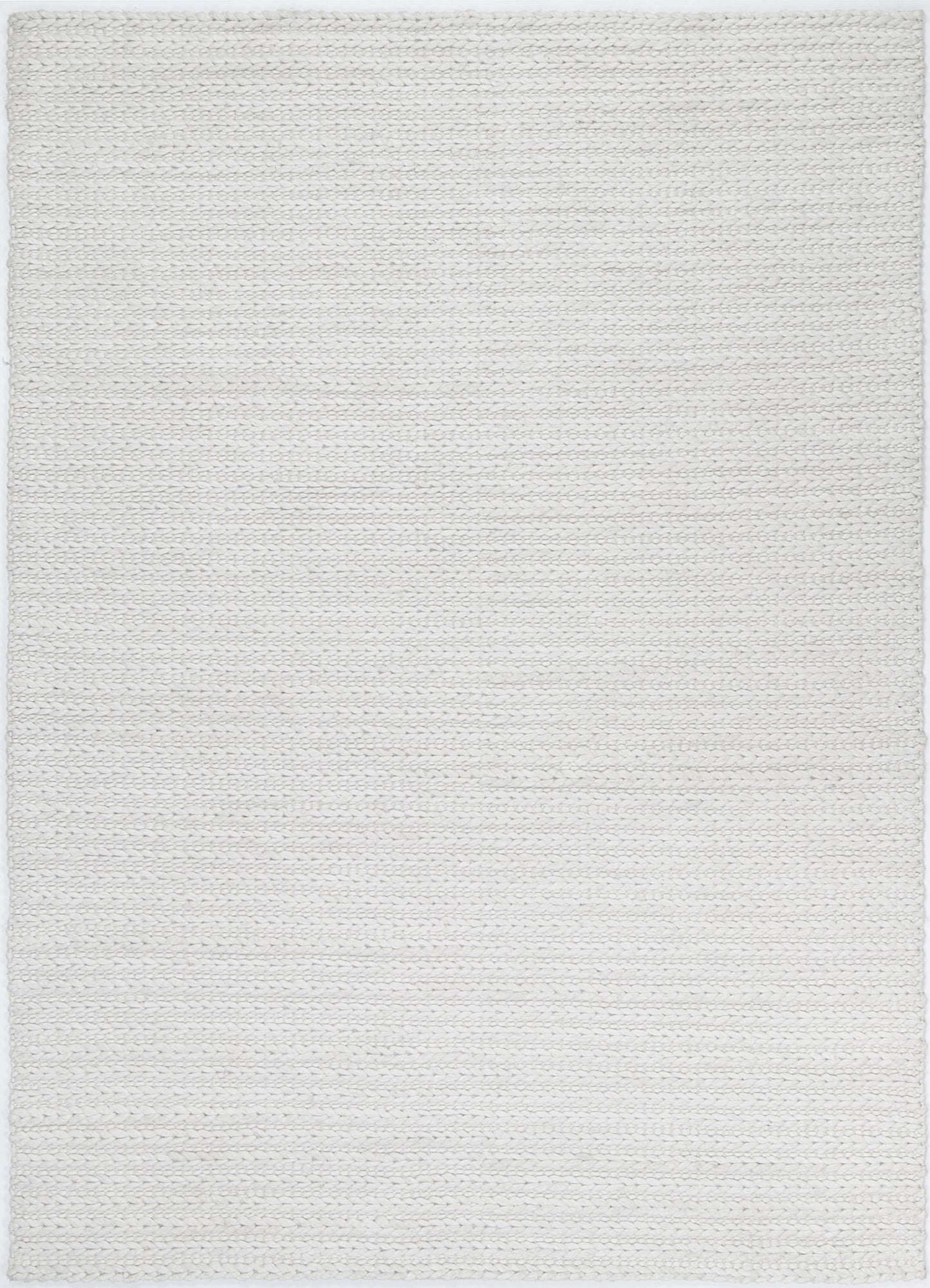 HARLOW CUE WHITE WOOL BLEND RUG 160X230