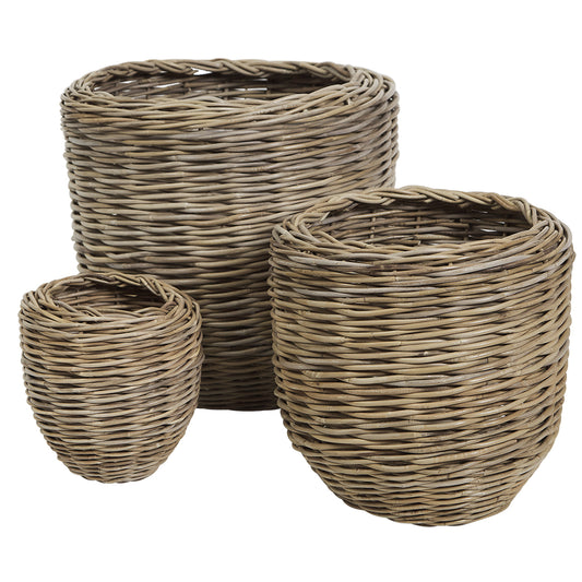CORBEILLE PLANTER SET/3