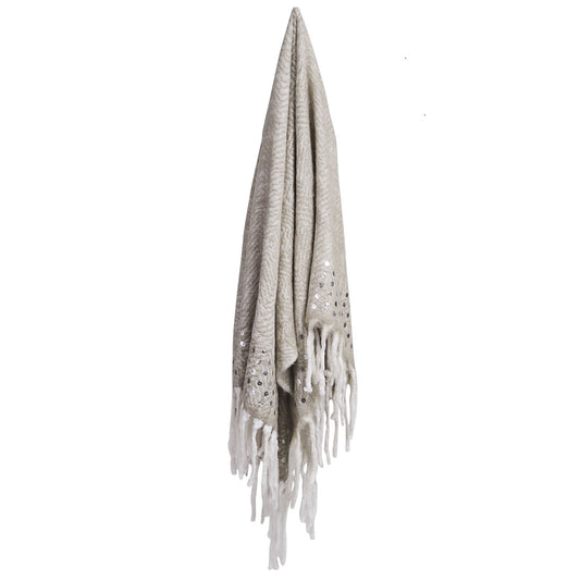 DOTTY THROW KHAKI