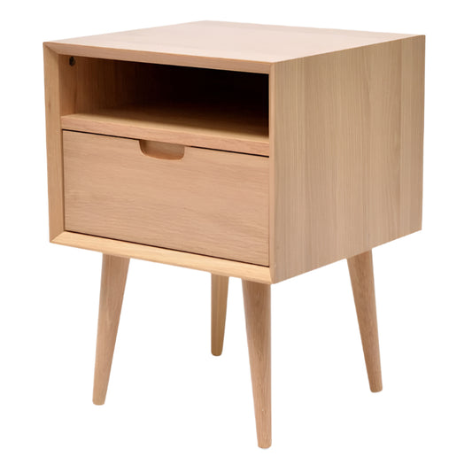 CCF695 VN SQ WOODEN BEDSIDE TABLE