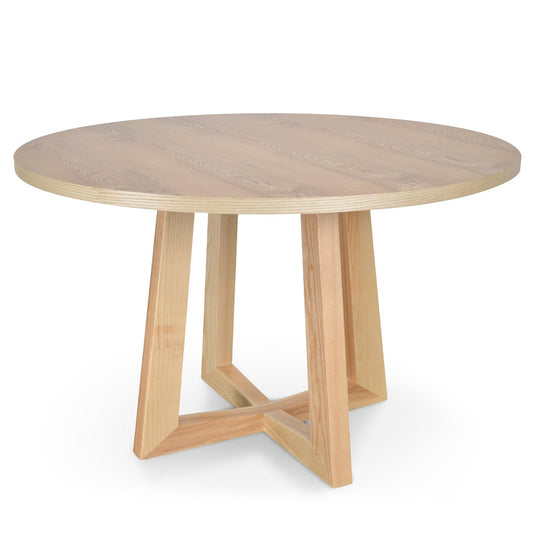 CDT588 SD 1.2M ROUND DINING TABLE NATURAL