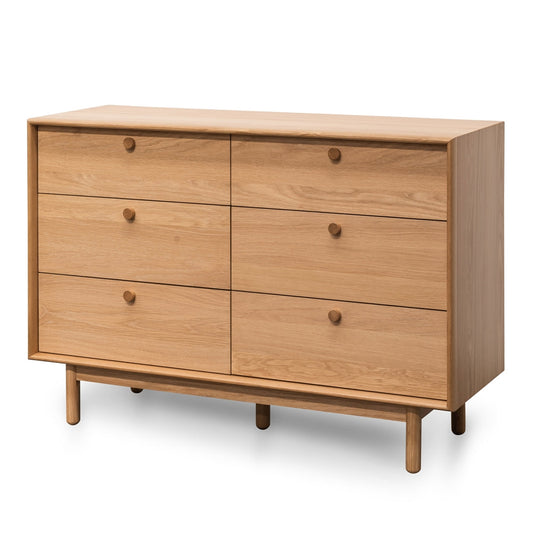 CDT2325 VN 6 DRAWER WIDE CHEST OAK